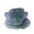 Figurative Chinese Green Purple Stone Fengshui Fortune Toad Display Figure For Sale - Image 3 of 9