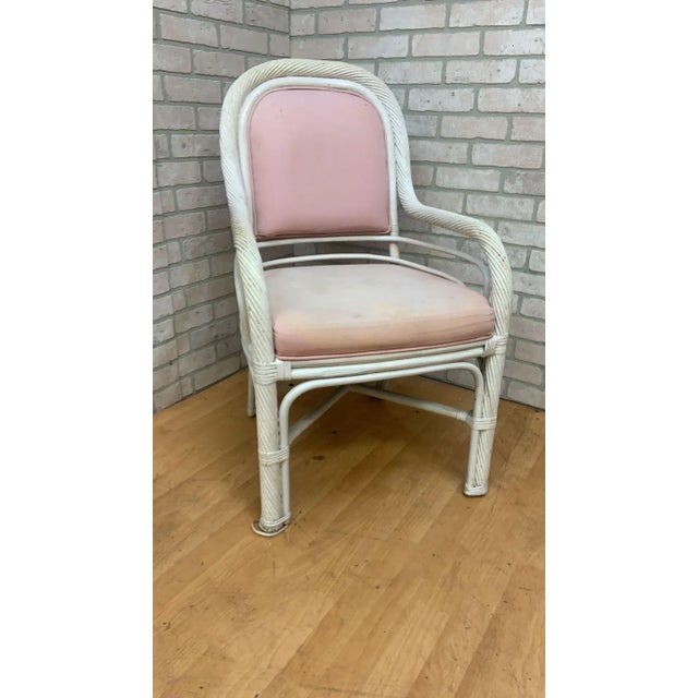 Mid Century Modern McGuire Cane Indoor/Outdoor - 6 Piece Dining Set For Sale In Chicago - Image 6 of 13