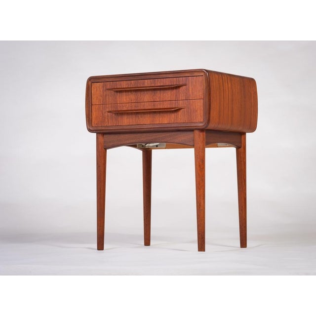 Mid-Century Modern Bedside Table in Teak by Johannes Andersen for CFC Silkeborg, 1960s For Sale - Image 3 of 8