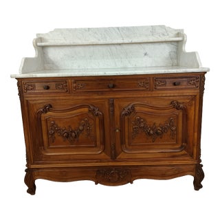 Louis XV Bathroom Vanity with Marble Top For Sale