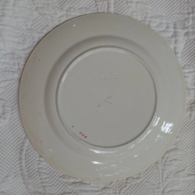 Late 19th Century Late 19th Century Wedgewood Creamware Botanicals Plates- Set of 3 For Sale - Image 5 of 8