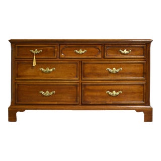 Mid Century Georgian Chippendale Lowboy by Davis Furniture of Nashville Tn For Sale