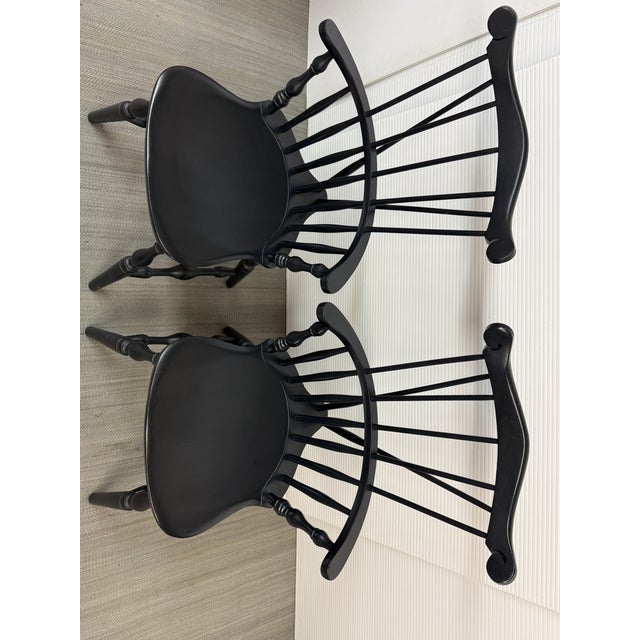 Nichols & Stone Vintage Tall-Back Windsor Armchairs, Pair For Sale - Image 12 of 12