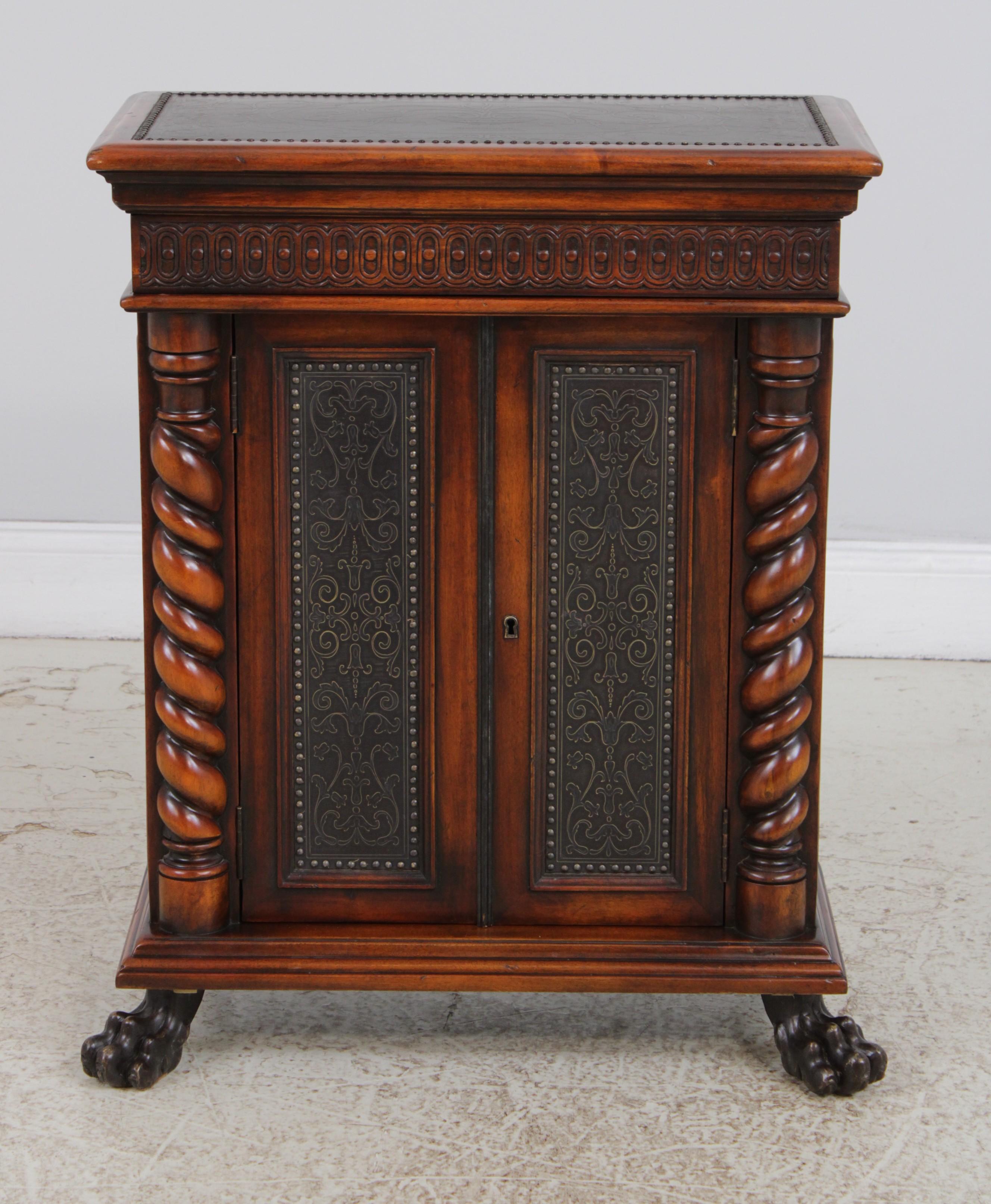 Theodore Alexander Mahogany Armoury Collection 1 Drawer Console