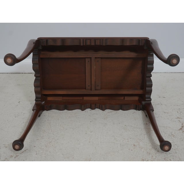 Henkel Harris Mahogany Queen Anne Style Tea Table For Sale - Image 16 of 18