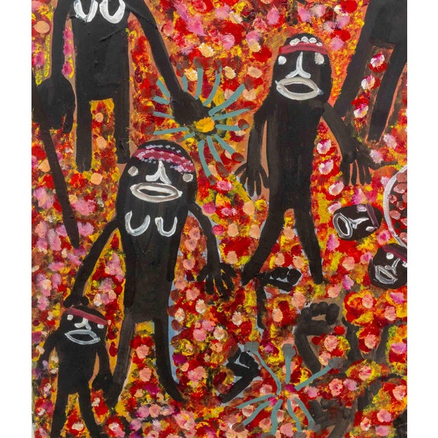Pantjiti Mary McLean People and Animals Acrylic For Sale In New York - Image 6 of 9