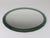 Gold Mid-Century Oval Green and Grey Scalloped Wall Mirror from Cristal Arte, Italy, 1960s For Sale - Image 8 of 15