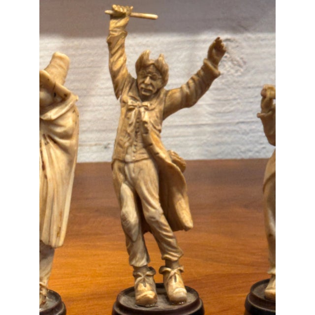 White 19th Century Carved Musical Figures - Set of 7 For Sale - Image 8 of 9