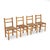 4 Italian-made chairs produced in the 1960s. Rattan frame. Woven straw seat. Good general condition, small signs of use,...