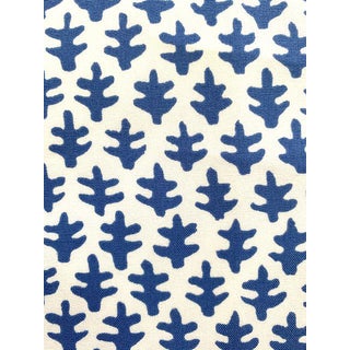 Sister Parish Burmese Fabric - Indigo 3 Yards For Sale