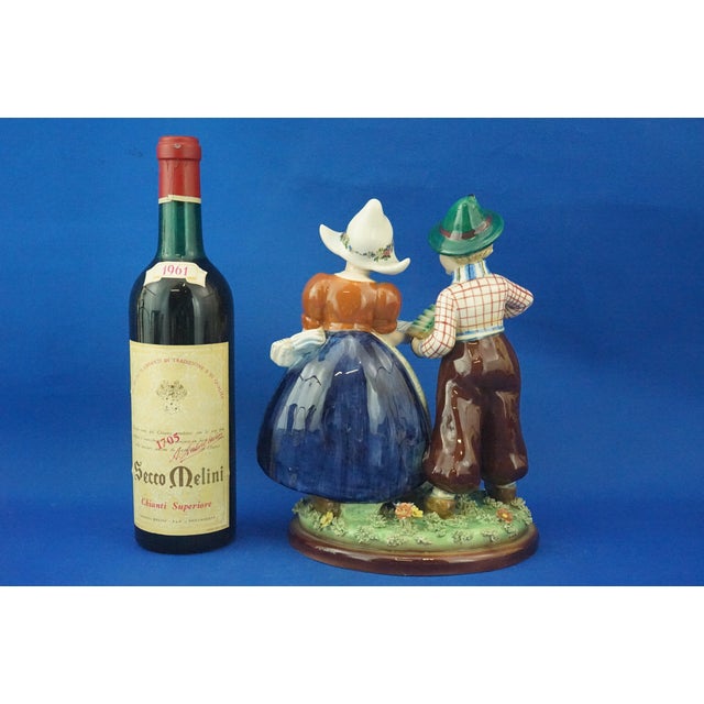 1920s Ceramic Sculpture of Tyrolean Children by Teodoro Sebelin for Bassano, Italy, 1930s For Sale - Image 5 of 18