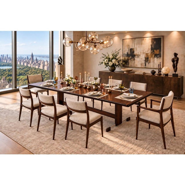 Brown Extendible Brazilian Modern Dining Table in Rosewood with Chrome Details, Att. to Jorge Zalszupin, Brazil, 1960s For Sale - Image 8 of 17