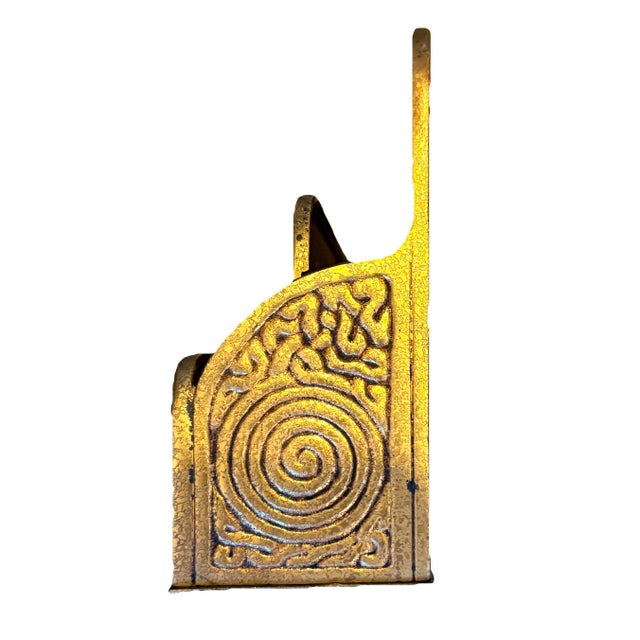 Gold Early 1900s Tiffany Studios New York Gilt Bronze Letter Holder For Sale - Image 8 of 12