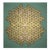 Pareidolia Labyrinth Origami Fractal Face Optical Illusion Canvas Painting, Anthropomorphic Geometry For Sale