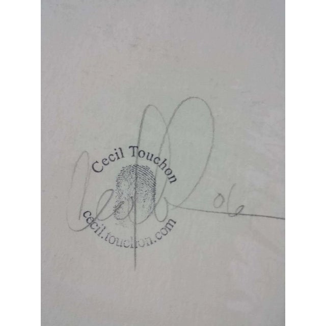 Fusion Series Original collage by renown artist Cecil Touchon Painting collage is 12 x 18 on 22 x 30 heavy watercolor,...