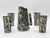 1960s 1960s Mexican Abalone Inlay Alpaca Silver Pitcher & 4 Tumblers Barware Set For Sale - Image 5 of 18