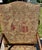 Late 19th Century Victorian Carved Wood Distressed Needlepoint Armchair Tall Back Throne Chair For Sale - Image 10 of 12