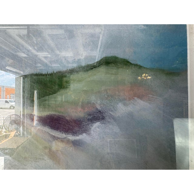 1980's Rosenthal Expressionist Style Landscape Painting, Framed For Sale - Image 10 of 12