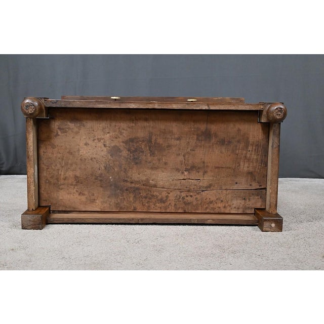 Empire Walnut Console Table, Early 19th Century For Sale - Image 16 of 18