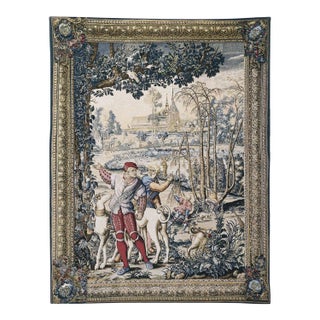 La Battue Silkscreen Tapestry - 180 X 139 Cm (5'11" X 4'7") - Requires Rod Size 4 For Sale