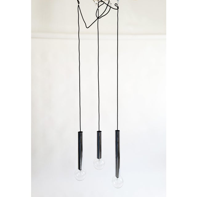 Silver Pendant Lights by Motoko Ishii for Staff, 1970s, Set of 3 For Sale - Image 8 of 18