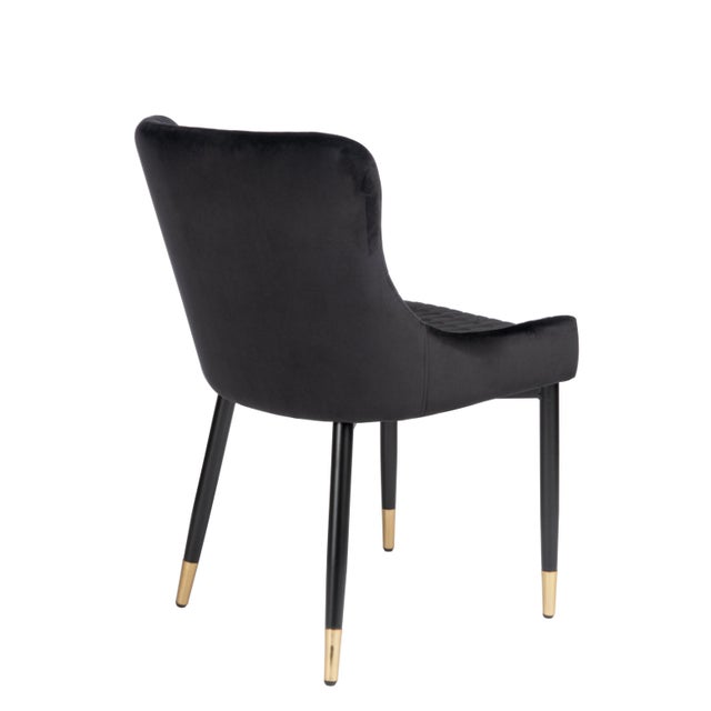 Merlin Diamond Upholstered Dining Chairs a Pair Chairish