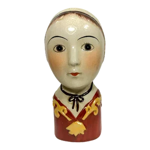 Midcentury Scandinavian Lady Head Bust Pocket Vase
