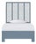 Liam Standard Bed Twin - Regatta Blue For Sale