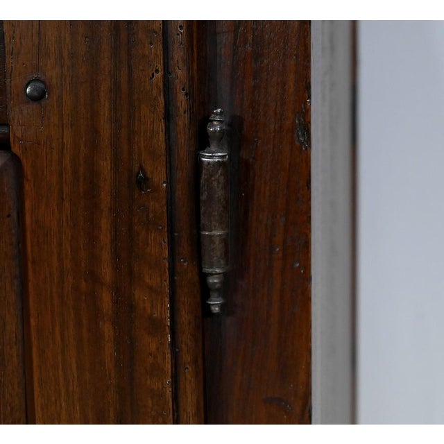 Wood Small Louis XIII Walnut Cabinet, 18th Century For Sale - Image 7 of 18