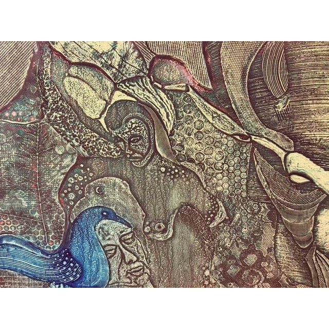 Surrealist Green Acrylic Abstract by Beckford Young For Sale - Image 4 of 9