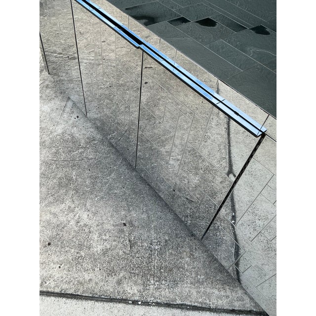 Mid-Century Modern Vintage Paul Evans “Cityscape” Chrome Credenza For Sale - Image 3 of 15
