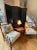 Black Chinoiserie Style Double Sided Screen by Baker For Sale - Image 8 of 17