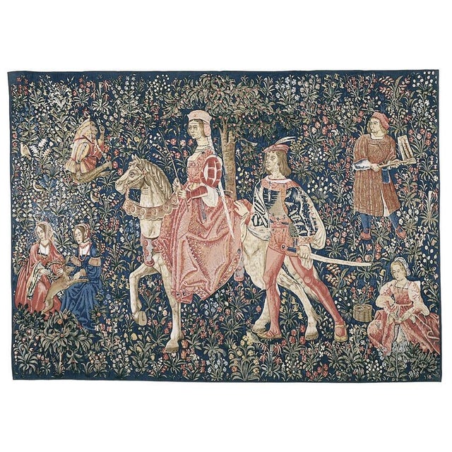This beautiful tapestry is Silkscreened (also known as serigraphed) onto an irregularly woven fabric made from wool,...