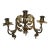 Late 19th Century French Louis XV Bronze Gas Converted Candle Holder Wall Sconce For Sale