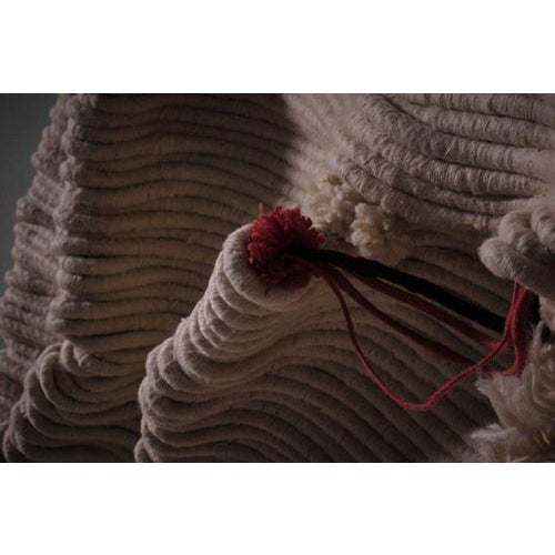 1970s Large Pleated Voluminous Wall Tapestry, 1970s For Sale - Image 5 of 13