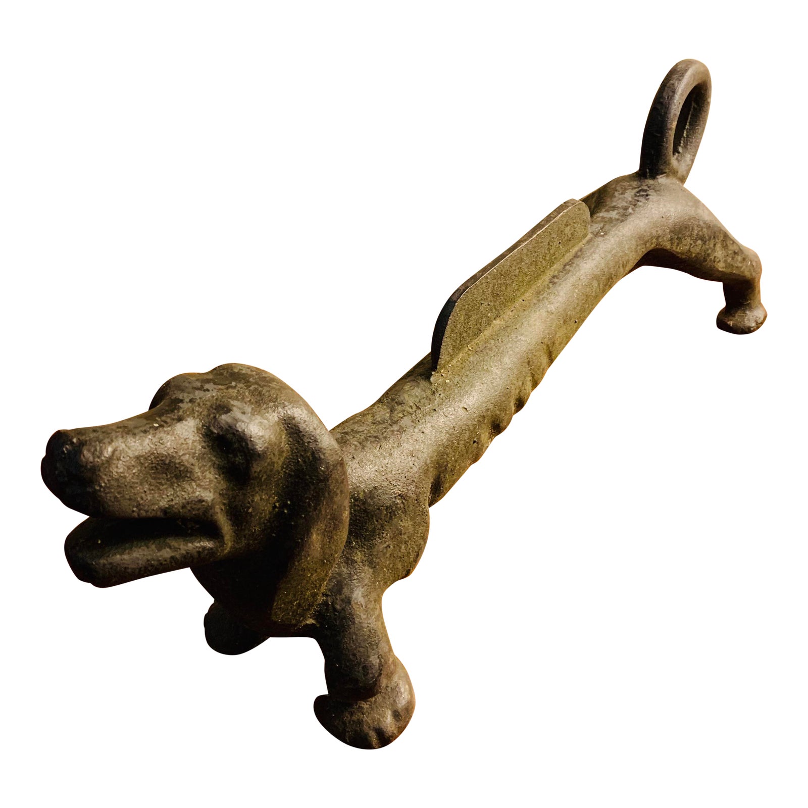 Cast Iron Antique Dachshund Dog Boot Scraper Chairish