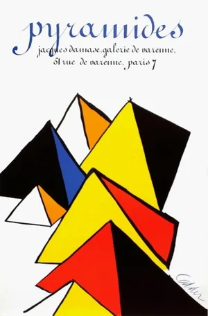 1980 Alexander Calder Pyramides Exhibition Poster