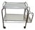 Vintage Art Deco Aluminium Serving Trolley, 1940s For Sale