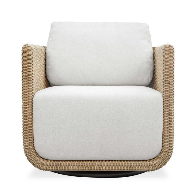 Contemporary Santorini Outdoor Swivel Lounge Chair For Sale - Image 3 of 11
