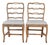 A pair of slender Gustavian chairs with smiling details Circa 1780 For Sale