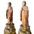 Early 20th Century Antique Japanese Taishō Carved Zushi Monks on Gilt Bases- A Pair For Sale - Image 5 of 8