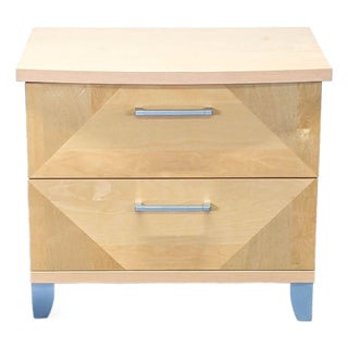 Alf Italia Two Tone Two Drawer Nightstand For Sale