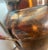 1990s Vintage Moorish Frederic Cooper Hammered Copper & Brass Urn Table Lamp With Ikat-Style Shade For Sale - Image 5 of 5