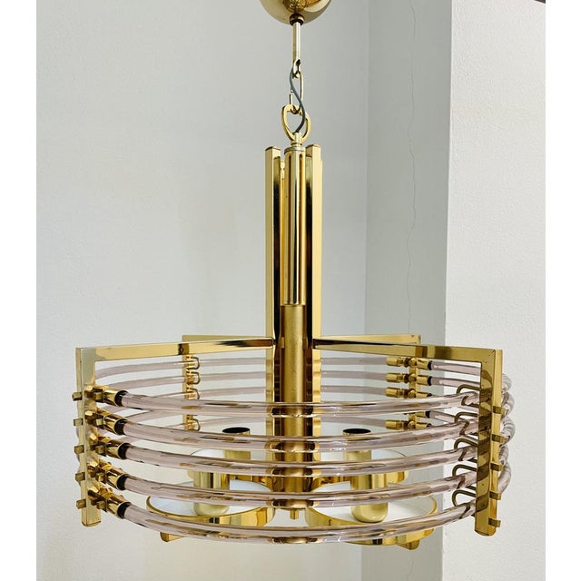 Chandelier by Gaetano Sciolari for Sciolari, 1980s For Sale - Image 12 of 18