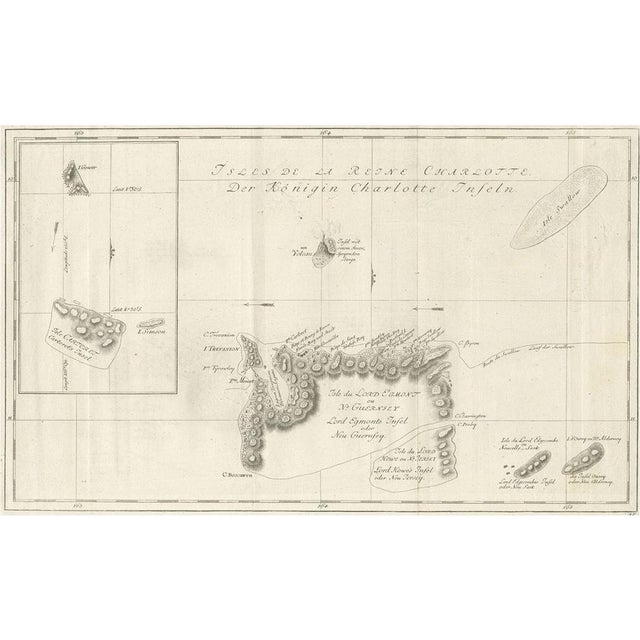 Late 18th Century Antique Chart of the Santa Cruz Islands, 1774 For Sale - Image 5 of 5
