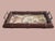 Vintage Faux Bamboo Glass Tray With Schumacher Fabric Insert For Sale In Charlotte - Image 6 of 14