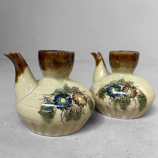 Vintage Japanese Ceramic Donabe Hotpot and Sake Set, 1970s, Set of 8 For Sale - Image 6 of 18