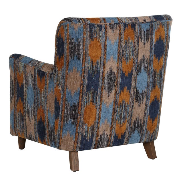 Lainey Upholstered Ikat Armchair For Sale - Image 10 of 11
