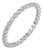 Contemporary Diamond 18k White Gold Eternity Band, Size 6.5 For Sale