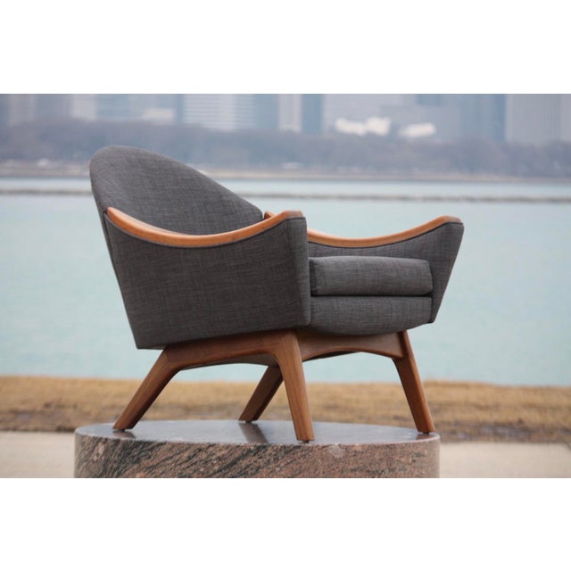 Mid-Century Modern Pair of Mid Century Adrian Pearsall Lounge Chairs Model 1806-C for Craft Associates For Sale - Image 3 of 7